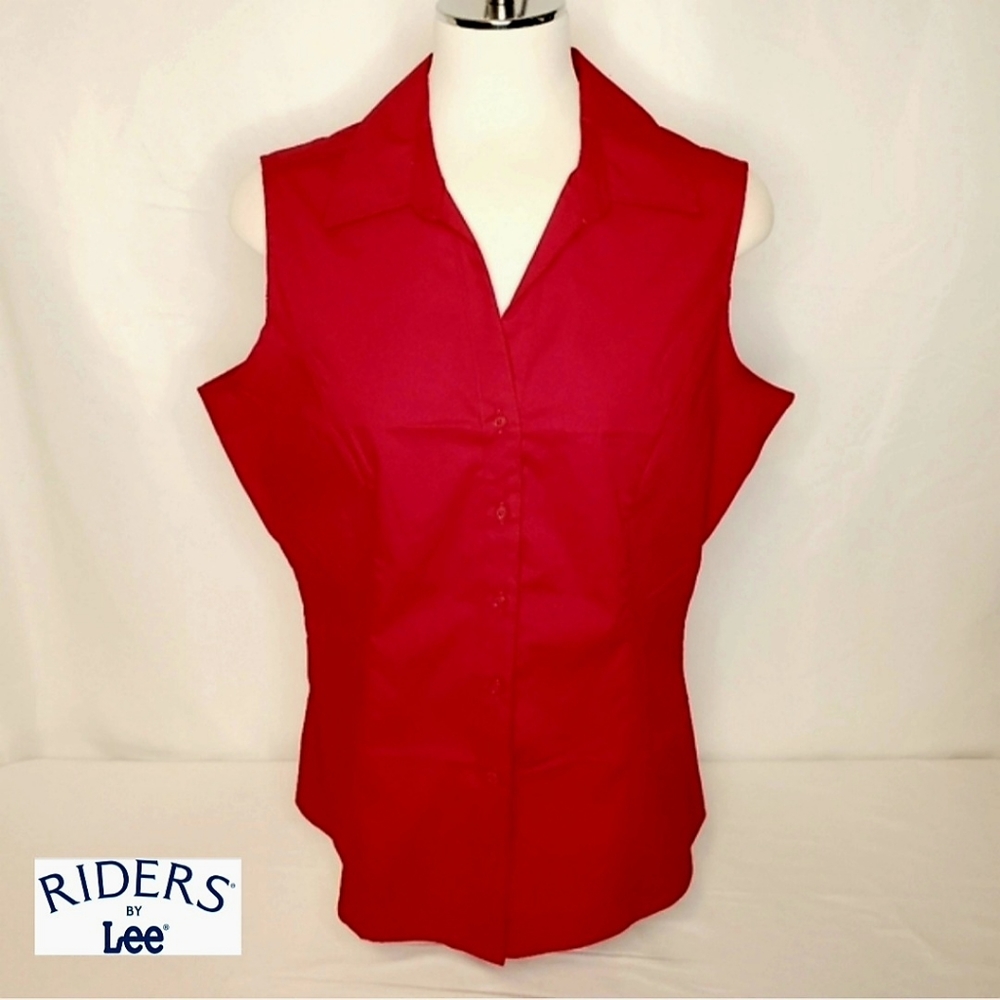 Riders by Lee Sleeveless Easy Care Shirt